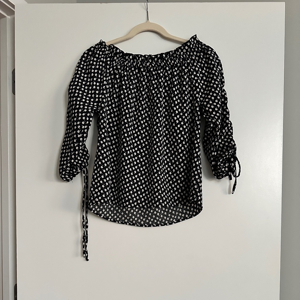 Black and White Floral